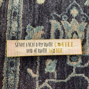 Coffee and wine sign